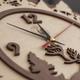 Новый Год 2018 /  Фирменные настенные часы /  Часы из натуральной фанеры