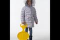 Детская зимняя куртка на искусственном лебяжьем пуху для девочки "АЛЬПИНА" с натуральным мехом