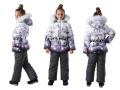 Детский зимний комплект (куртка+полукомбинезон) для девочки "Девочка-припевочка"