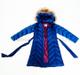 Детское зимнее пальто на искусственном лебяжьем пуху для девочки ВИШНЕВЫЙ ДЖЕМ и ЧЕРНИЧНЫЙ ПРАЛИНЕ